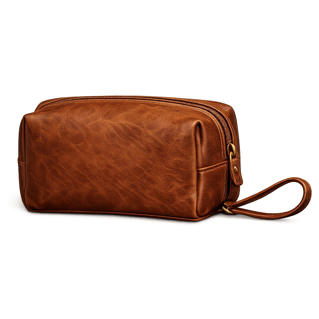 +FREE Heritage Leather Dopp Kit